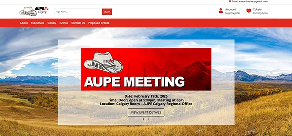 AUPECALGARY website designer