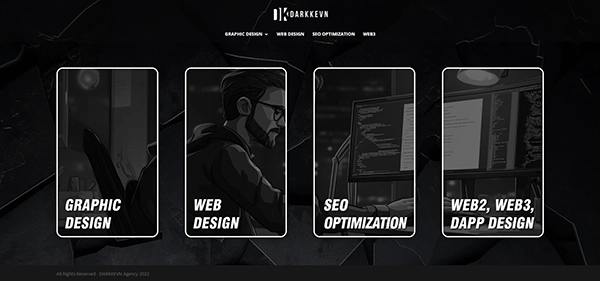 DARKKEVN website designer