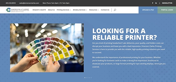 EMERSONCLARKE website designer