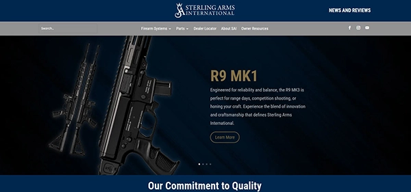 STERLINGARMS website designer