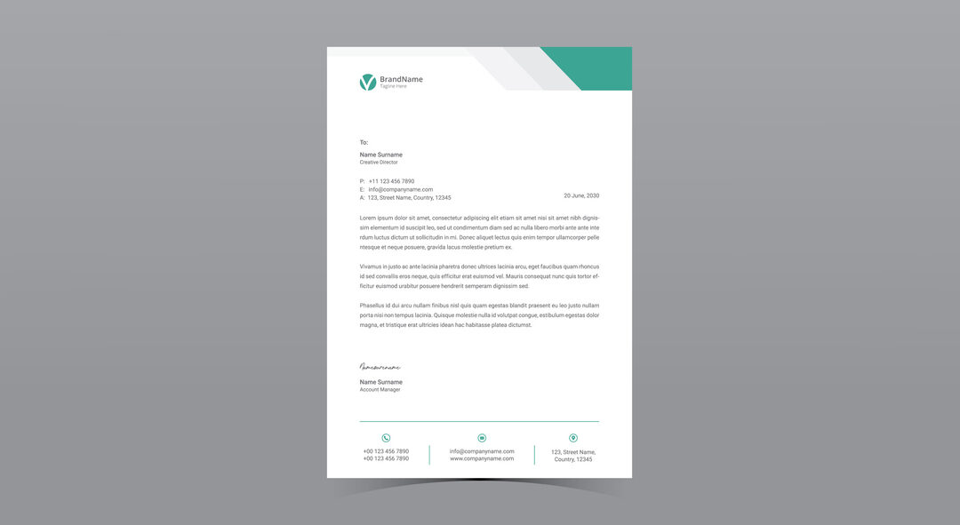 letterhead design